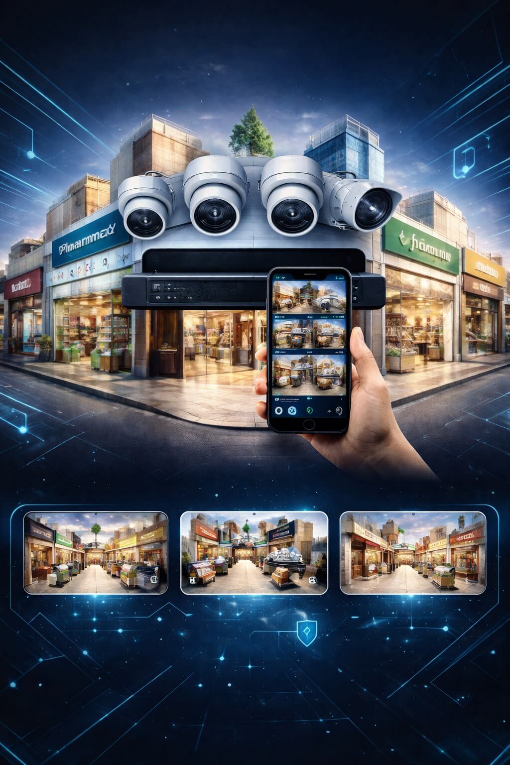 حماية المحلات التجارية في القطيف | كاميرات مراقبة احترافية