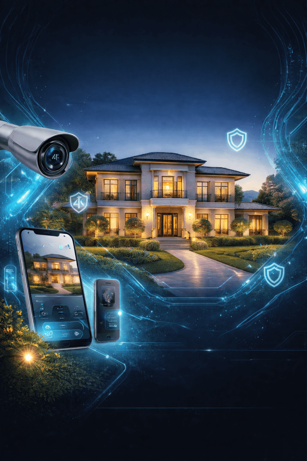 كاميرات مراقبة فلل الظهران | أنظمة حماية فاخرة للقصور