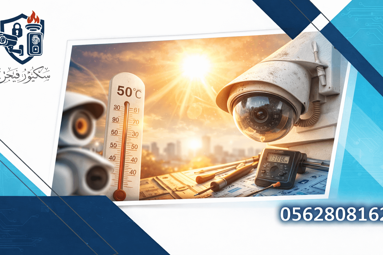 اكتشف أسباب تعطل كاميرات المراقبة صيفًا وحلول الوقاية